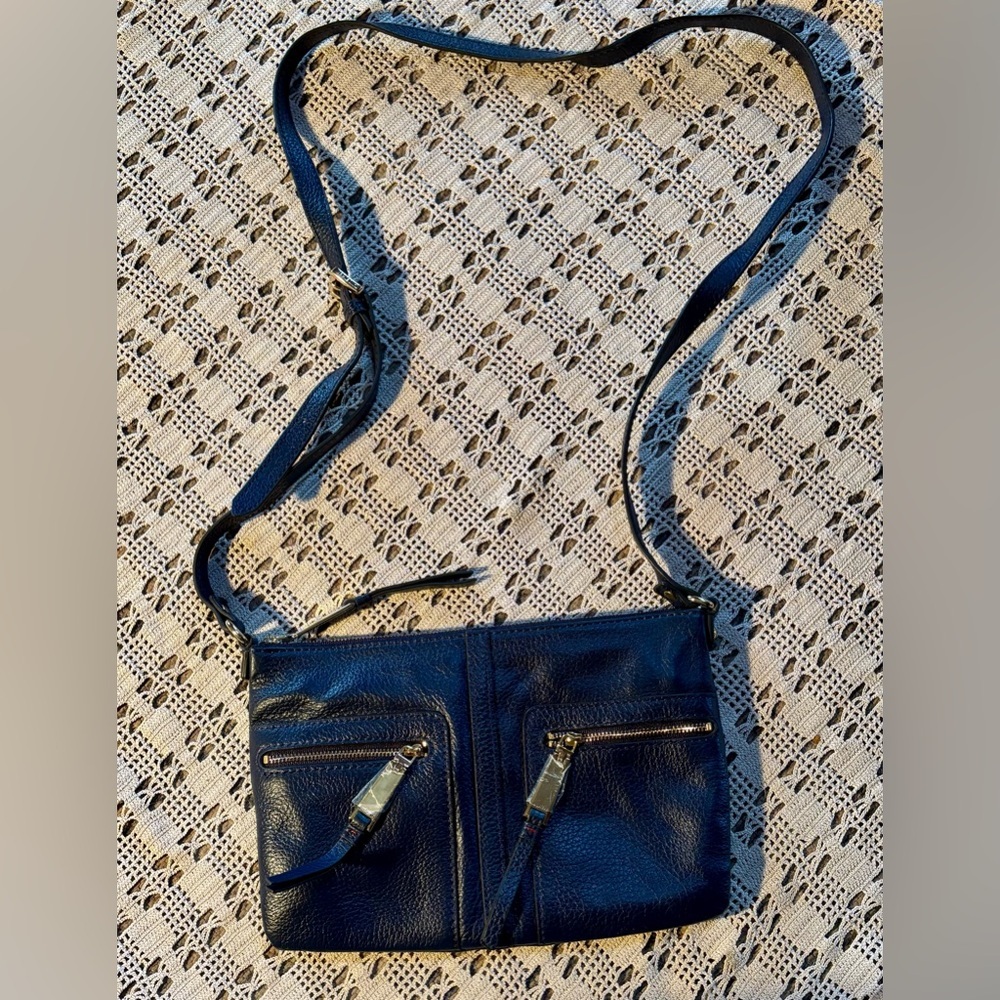 ⭐️Tommy Hilfiger Leather Navy Crossbody Bag 2014 - NEW⭐️